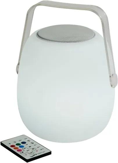 BEAT Speaker met led wit H 24 cm; Ø 19.5 cm