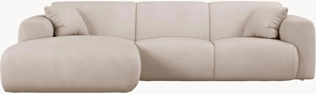 Chenille hoekbank Molino (4-zits)