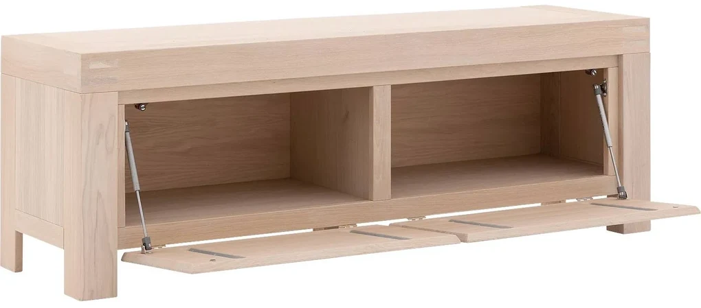 Goossens Tv Meubel Clear, 2 kleppen 45 cm diep