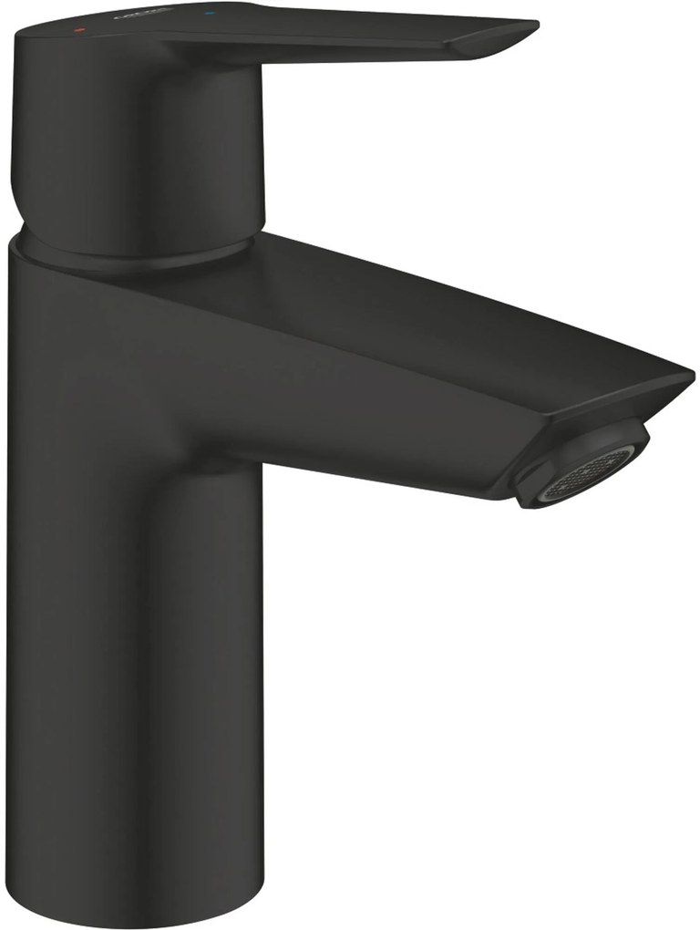 Tweedekans Grohe QuickFix Start S-size wastafelkraan met koude start en push-open waste mat zwart 06575