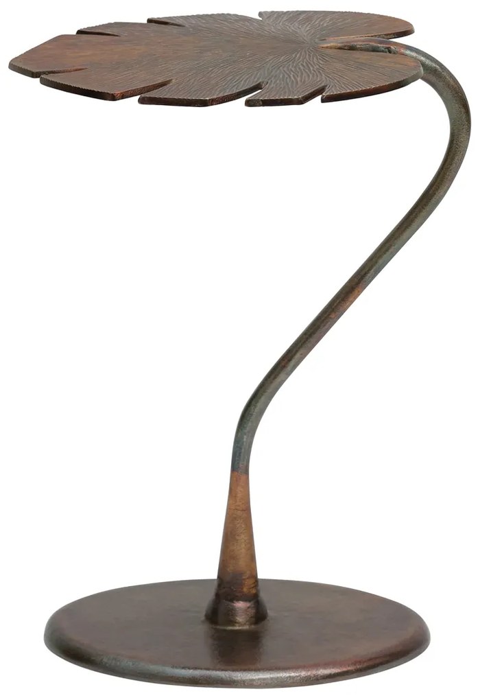 BePureHome Stylish Blad Bijzettafeltje Goud - 42 X 35cm.