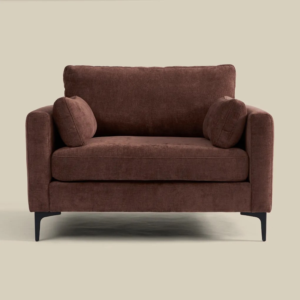 Fauteuil Roodbruine Stof