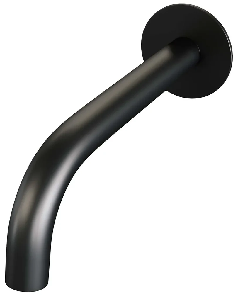 Brauer Black Carving thermostatische inbouw badkraan met uitloop en 3 standen handdouche set 4 zwart mat