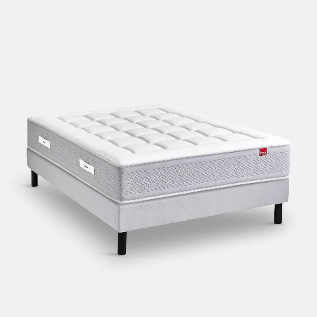 Ensemble matras 800 veren Majestueux + beddenbodem