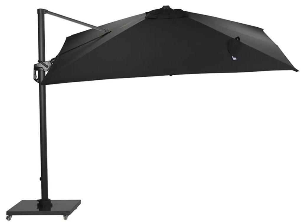 Garden Impressions Hawaii Lumen LED zweefparasol 300x300 -donker grijs - zwart