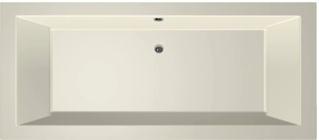 Xenz Society inbouwbad met 2 ligzijdes 170x75cm glans pergamon acryl