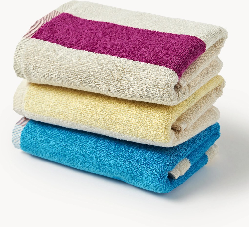 Gastenhanddoekenset Combed, 3-delig