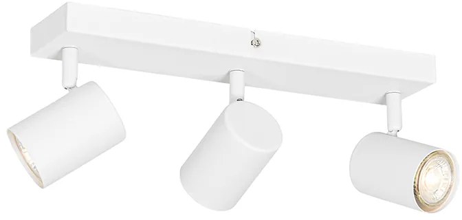 Moderne plafondlamp wit 3-lichts verstelbaar rechthoekig - Jeana