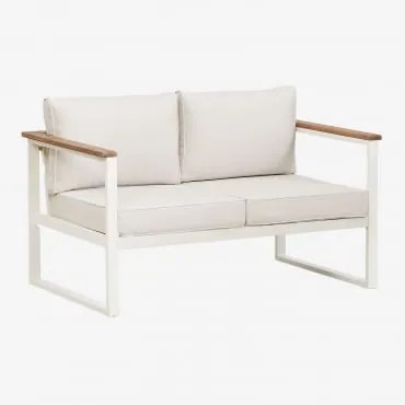 Tuinbank Voor 2 Personen Van Aluminium Lipov Gardenia Wit - Sklum