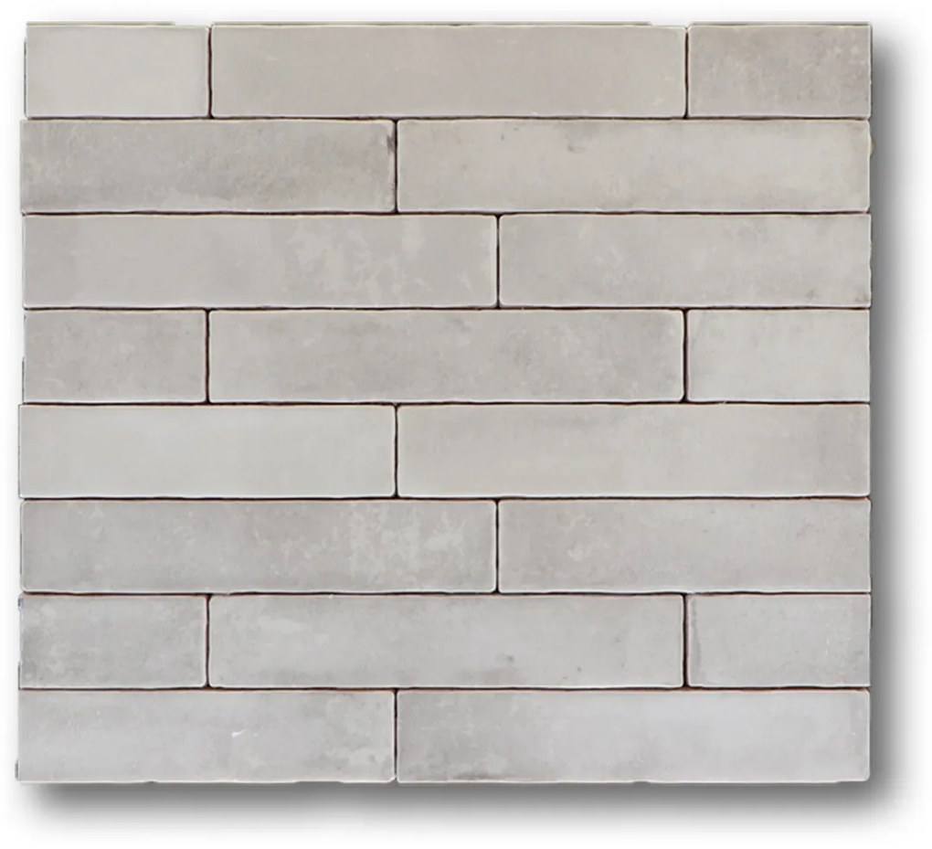 Hoogglans Handvorm Wandtegel 5x25 Cm Samosir Wit A454