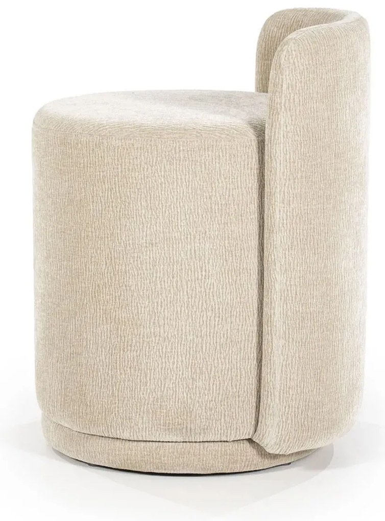 Moderne Scandinavische Poef Taupe