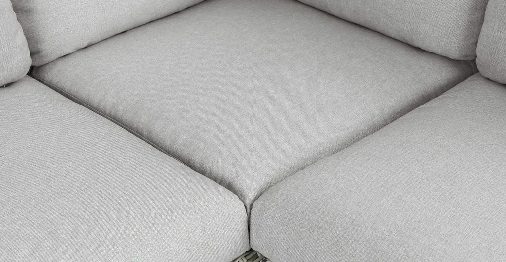 Garden Interiors Hoek Loungeset - MIRA - Wicker - Lichtgrijs - The Outsider