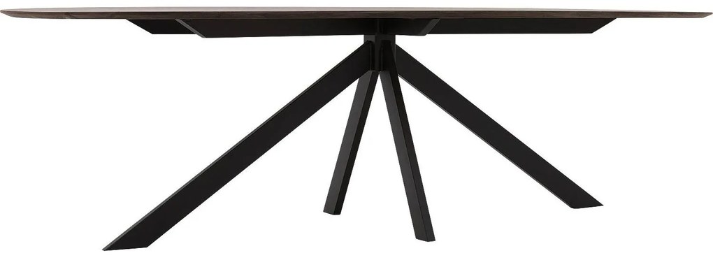 Goossens Excellent Eettafel Uniek, Semi rond 240 x 100 cm