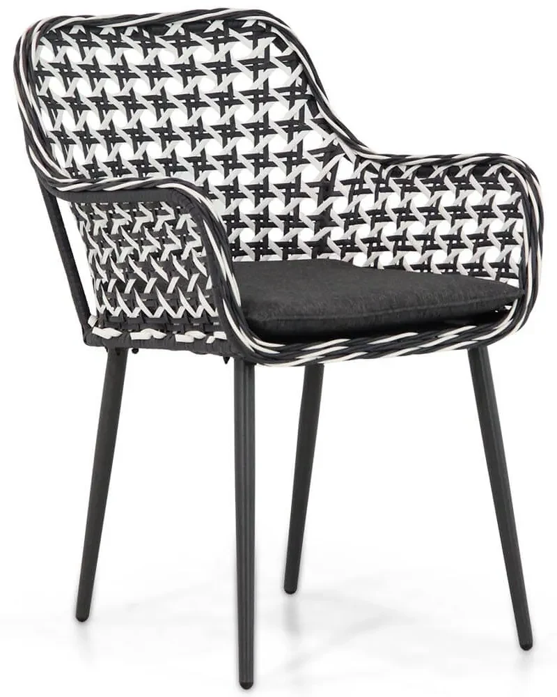 Domani Furniture Emory Dining Tuinstoel Wicker Zwart