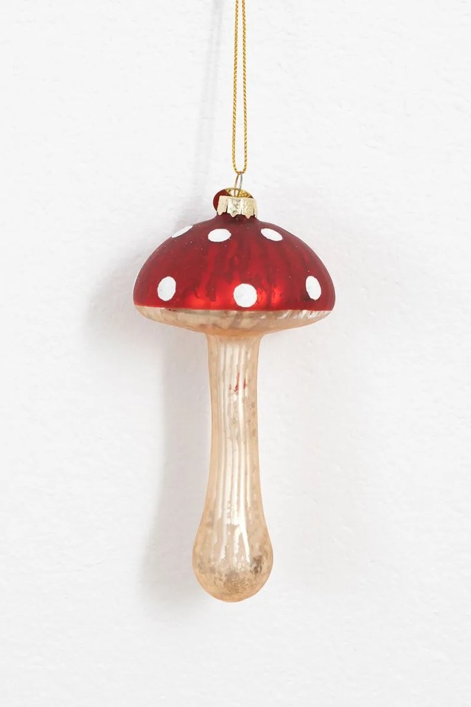 Kerst ornament rode paddenstoel
