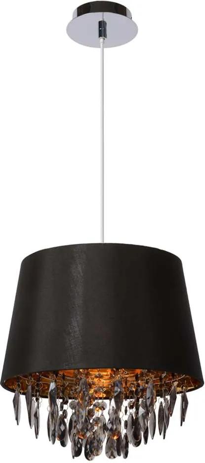 Lucide hanglamp Dolti - zwart - Ø30, 5 cm - Leen Bakker