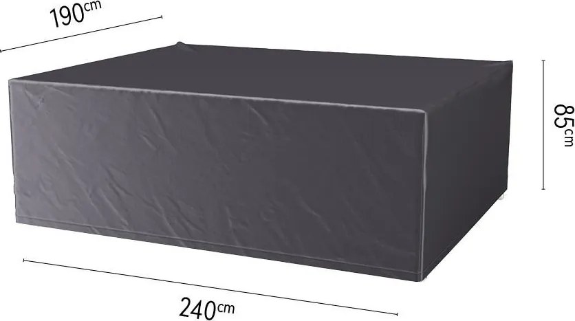 Platinum Aerocover tuinsethoes - Ademende hoes voor tuinset met rechthoekige tafels van 220 tot 240cm (inclusief stoelen)