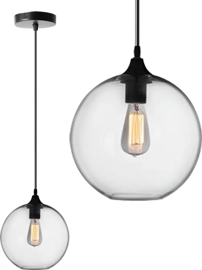 Hangende glazen plafondlamp APP311-1CP Loft