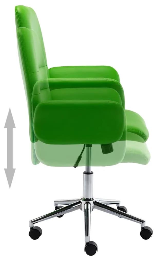 vidaXL Kantoorstoel kunstleer groen