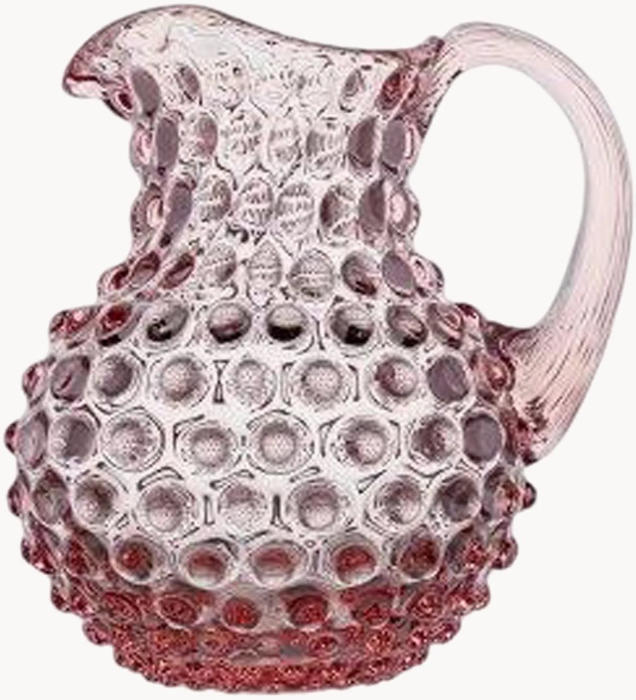 Mondgeblazen karaf Paris met hobnailmotief