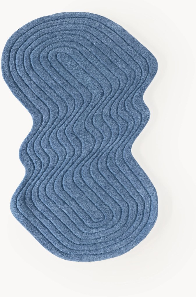 Handgetuft wollen vloerkleed Aliza in organische vorm