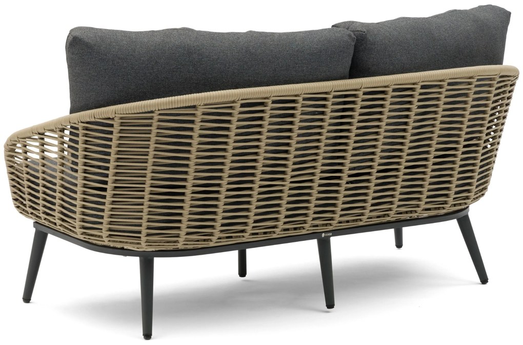 Stoel en Bank Loungeset 5 personen Aluminium/rope Grijs Coco Vinci/Ronda