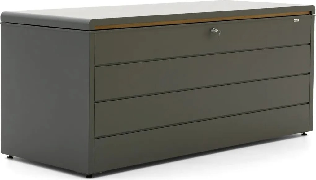 Tuin opbergbox Kees Smit  | Waterdicht | Kussenbox | Staal | Groen | 200x80cm | Kees Smit Tuinmeubelen
