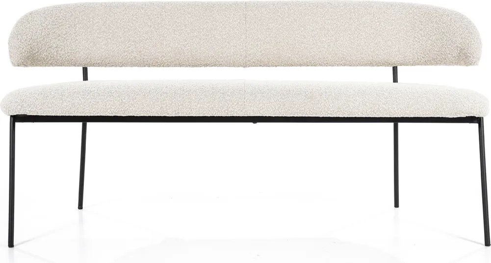 Boucle Eetkamerbank Beige