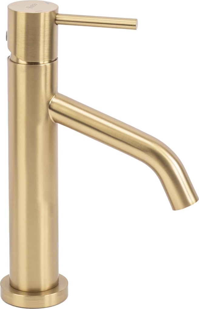 Wastafelkraan Rea Level Gold Brush Low
