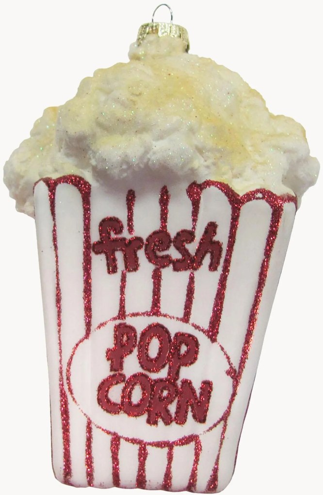 Handbeschilderde kerstboomhanger Popcorn