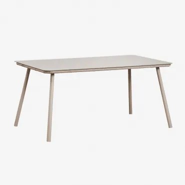 Rechthoekige Eettafel Van Glas En Aluminium (160x90 Cm) Arhiza Moka Bruin - Sklum