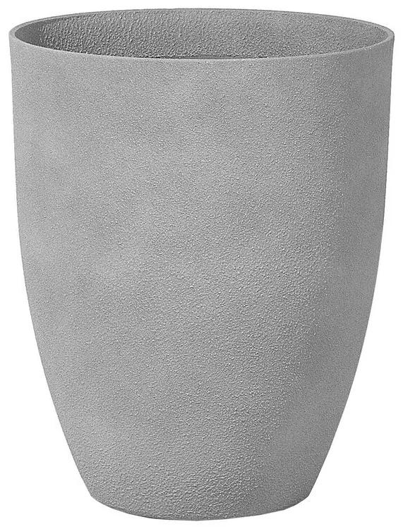 Bloempot grijs rond 43x43x52 cm CROTON Beliani