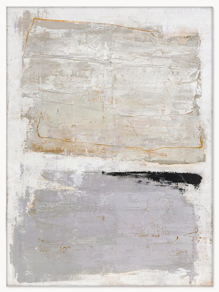 Handbeschilderde canvasdoek Scenario met houten frame