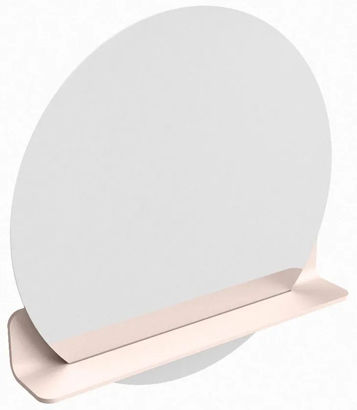 Mondiaz Spot spiegel rond Ø70cm met planchet rosee