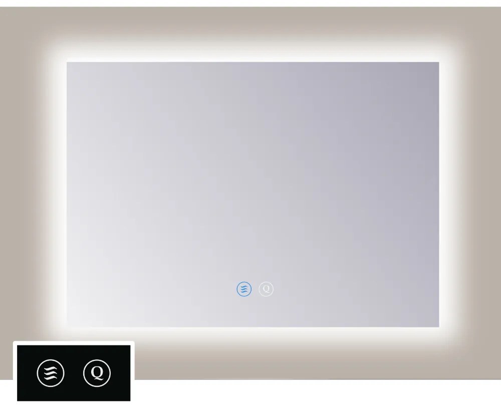 Sanicare Tutti LTA spiegel met verwarming, verlichting rondom en touch bediening 60cm