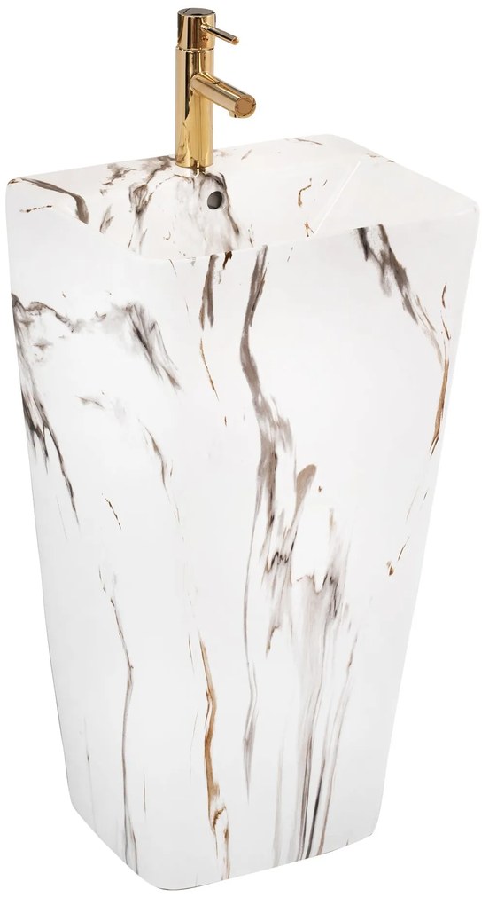 Vrijstaande wastafel Rea Aris Marble
