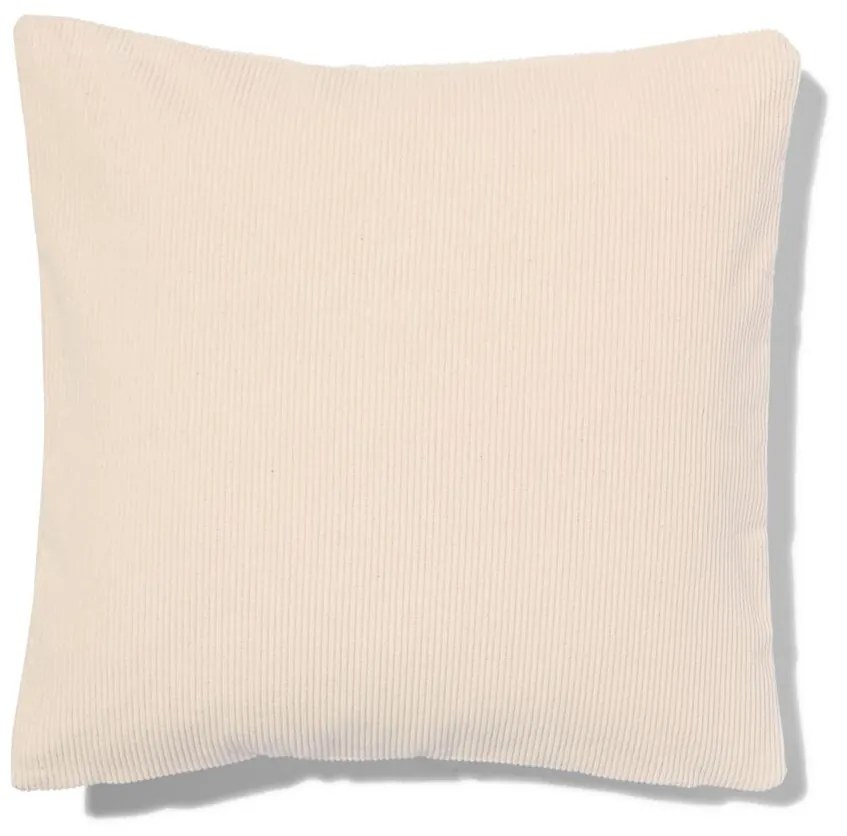 HEMA Kussenhoes Katoen Met Ribbels 40x40 Ecru (naturel)