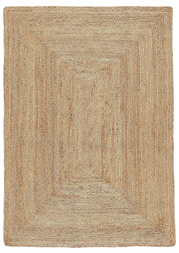 Rechthoekig vloerkleed in jute XXL, Aftas