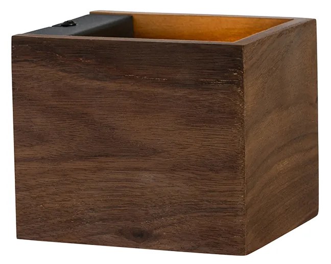 Set van 2 smart wandlampen walnoot hout incl. Wifi G9 - Transfer