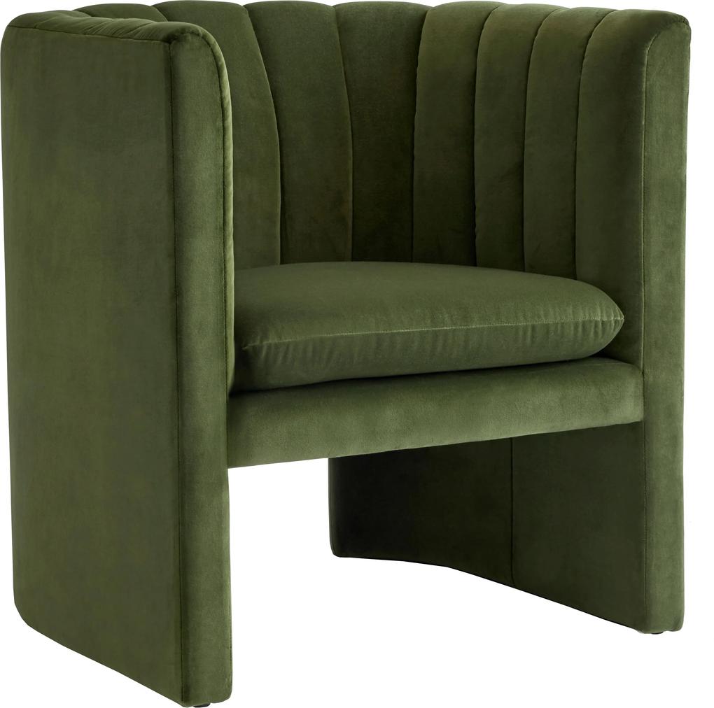 &tradition Loafer SC23 fauteuil Velvet groen