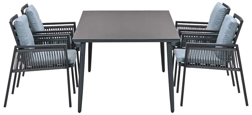 Garden Impressions Brendon tuinset 5-delig - Senna tuintafel 180x100 cm