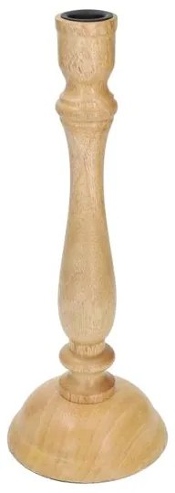 Kandelaar, mangohout, hoog, 29,5 cm
