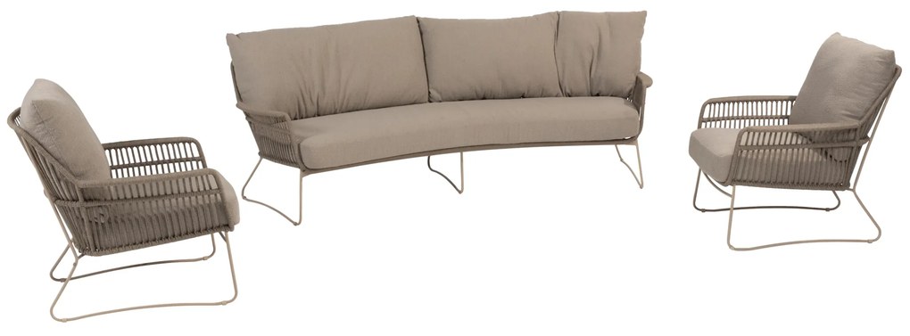Botanic stoel bank loungeset 3 delig latte 4 Seasons Outdoor