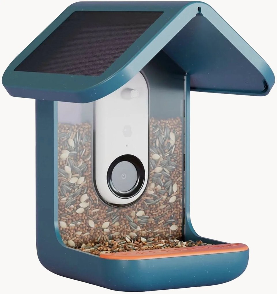 Slim vogelvoeder op zonne-energie Bird Buddy met camera en batterij