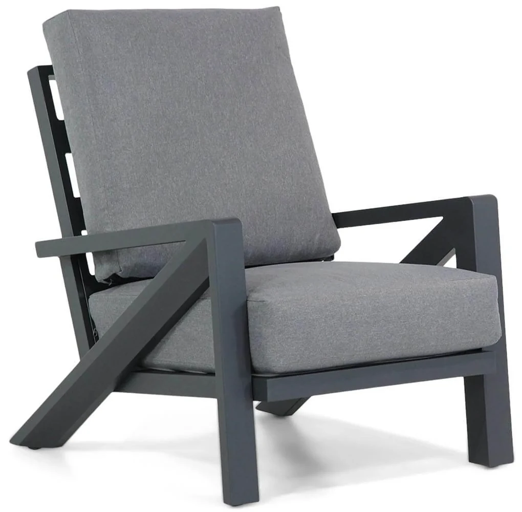 Dining Loungeset 7 personen Aluminium Grijs Santika Furniture Santika Cinta