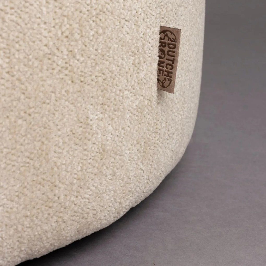 Dutchbone Rocca Latte Ronde Hocker Latte