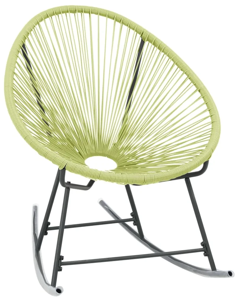 vidaXL Tuinstoel Acapulco poly rattan groen