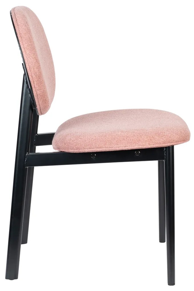 Zuiver Spike Eetkamerstoel Retro Design Roze