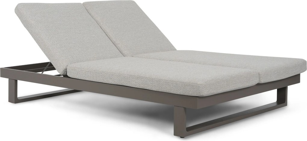 Lifestyle Garden Furniture Massimo Ligbed Met Kussen Antraciet/sandy Aluminium Grijs