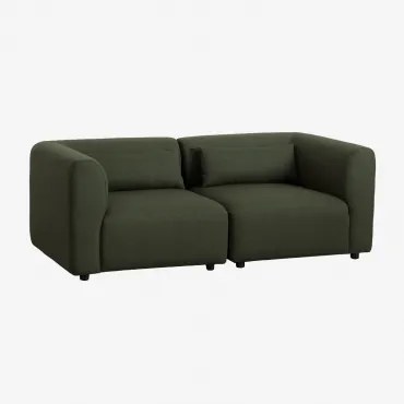 2-delige Modulaire Bank Fogler Teddystof Currygeel - Sklum